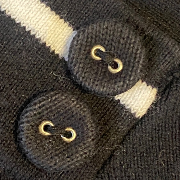 Jones New York cotton blend nautical stripes 3/4 length sleeve sweater. Sz S - Picture 8 of 16